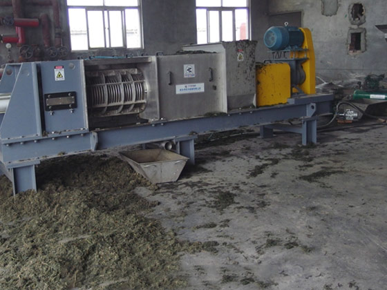 甜葉菊等植物提取廢渣脫水