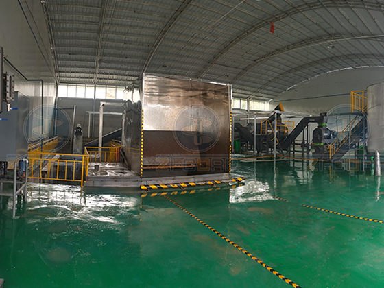 黑水虻處理餐廚垃圾生產(chǎn)線