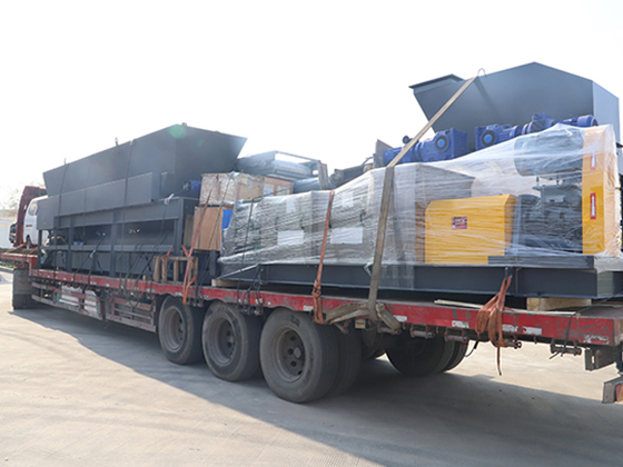 餐廚垃圾處理生產(chǎn)線發(fā)貨